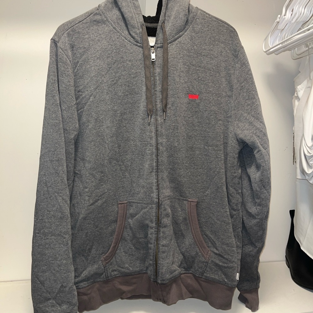Levi's Gray Hoodie with Red Tag